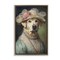 Stupell Industries Elegant Yellow Labrador Floating Frame, design by Wumples